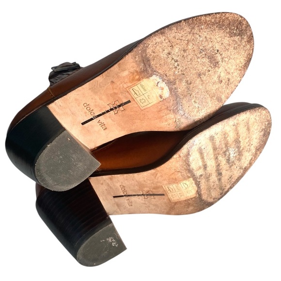 Dolce Vita Jamala Ankle Boots Cognac 7 - Picture 5 of 7